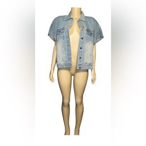 Gorgeous Dolls Denim Cape Jacket